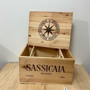 Wine crate, wood crate, wooden wine crate